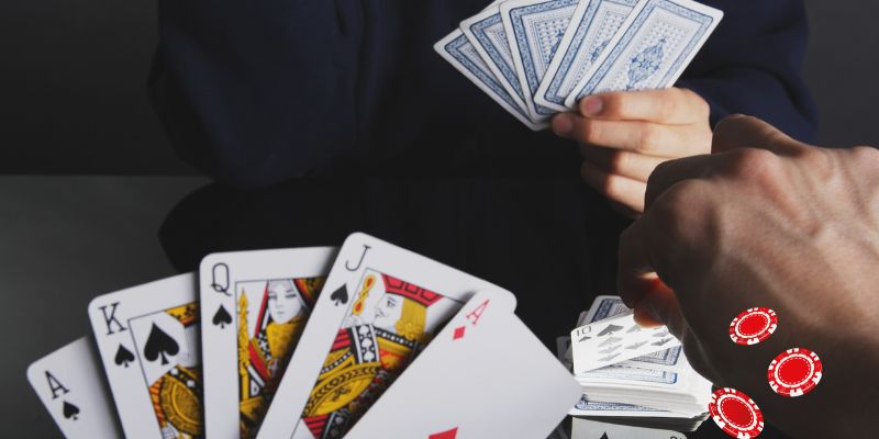 Ví dụ bài Thùng Phá Sảnh Poker
